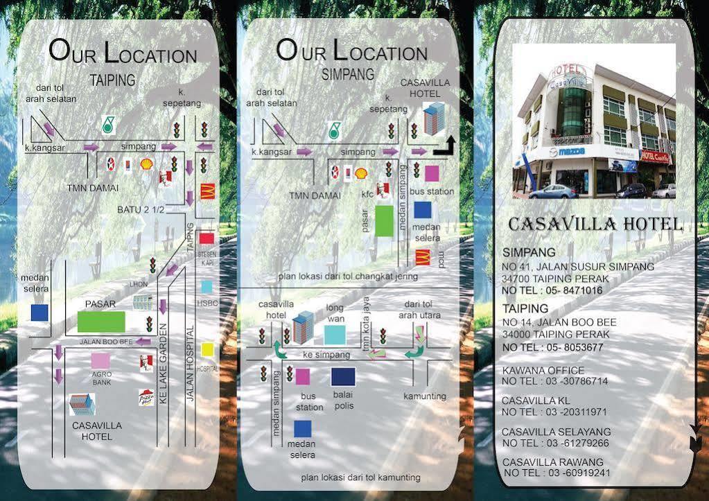 Casavilla Travellers Lodge Taiping Esterno foto